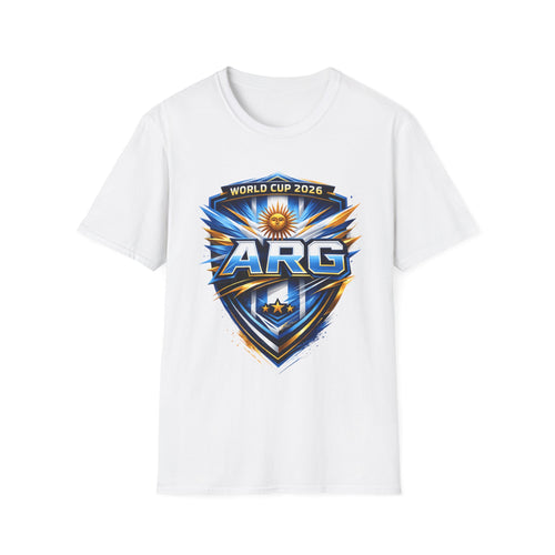 Argentina World Cup 2026 Soccer Shield T-Shirt — ARG Shield Soccer Fan Tee