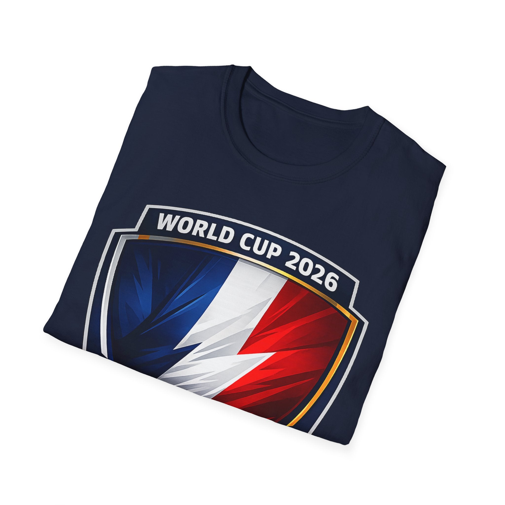 France World Cup 2026 Shield T-Shirt – FRA Tricolor Soccer Tee