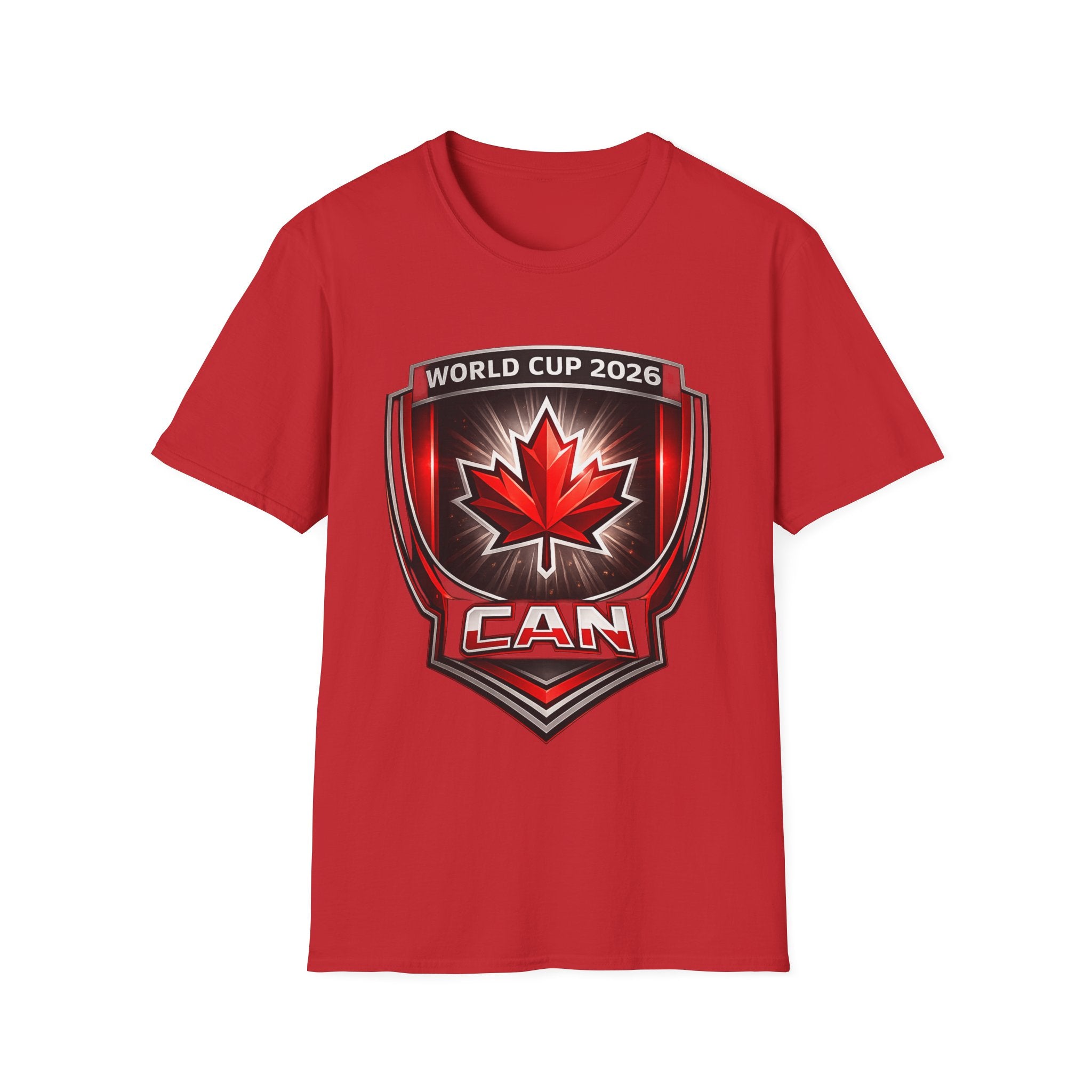 Canada World Cup 2026 Soccer Shield T-Shirt  – CAN Maple Leaf Soccer Badge