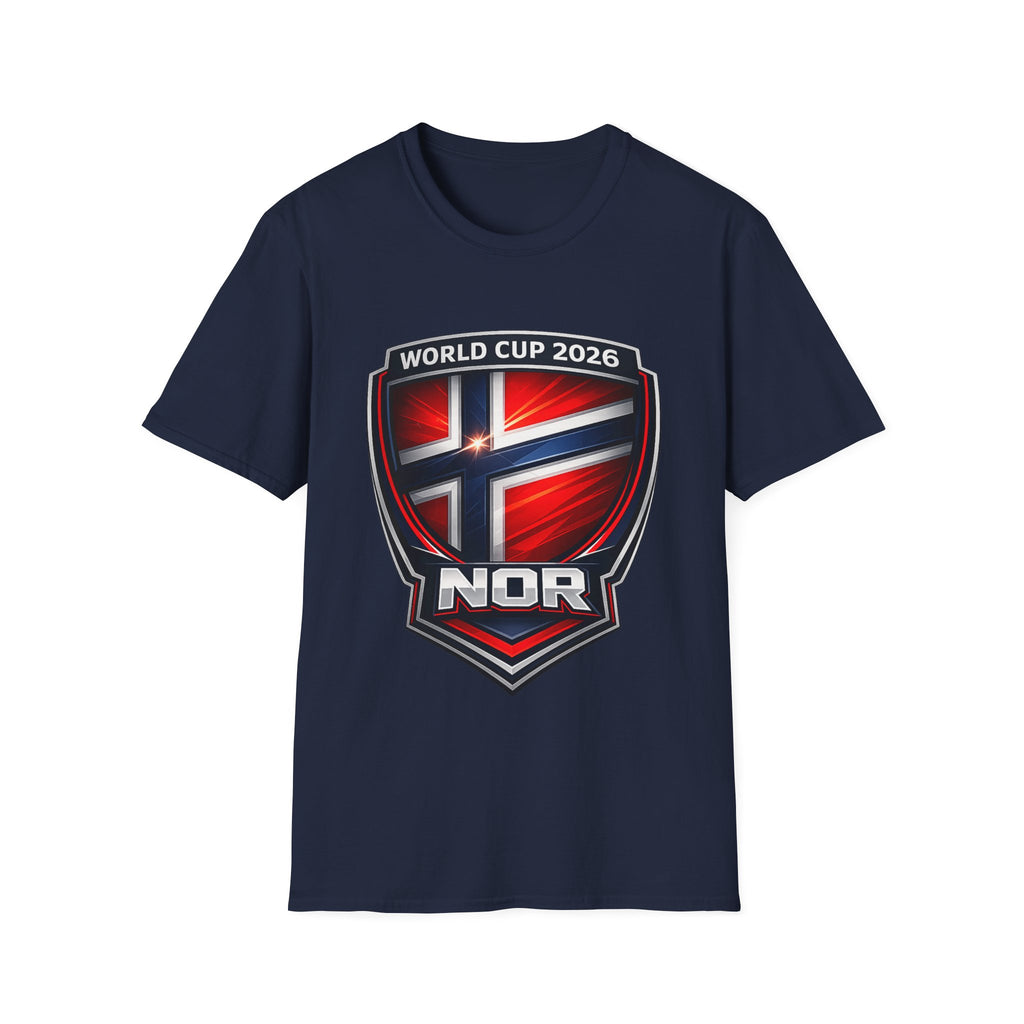 Norway World Cup 2026 Shield T-Shirt – NOR Football Fan Tee