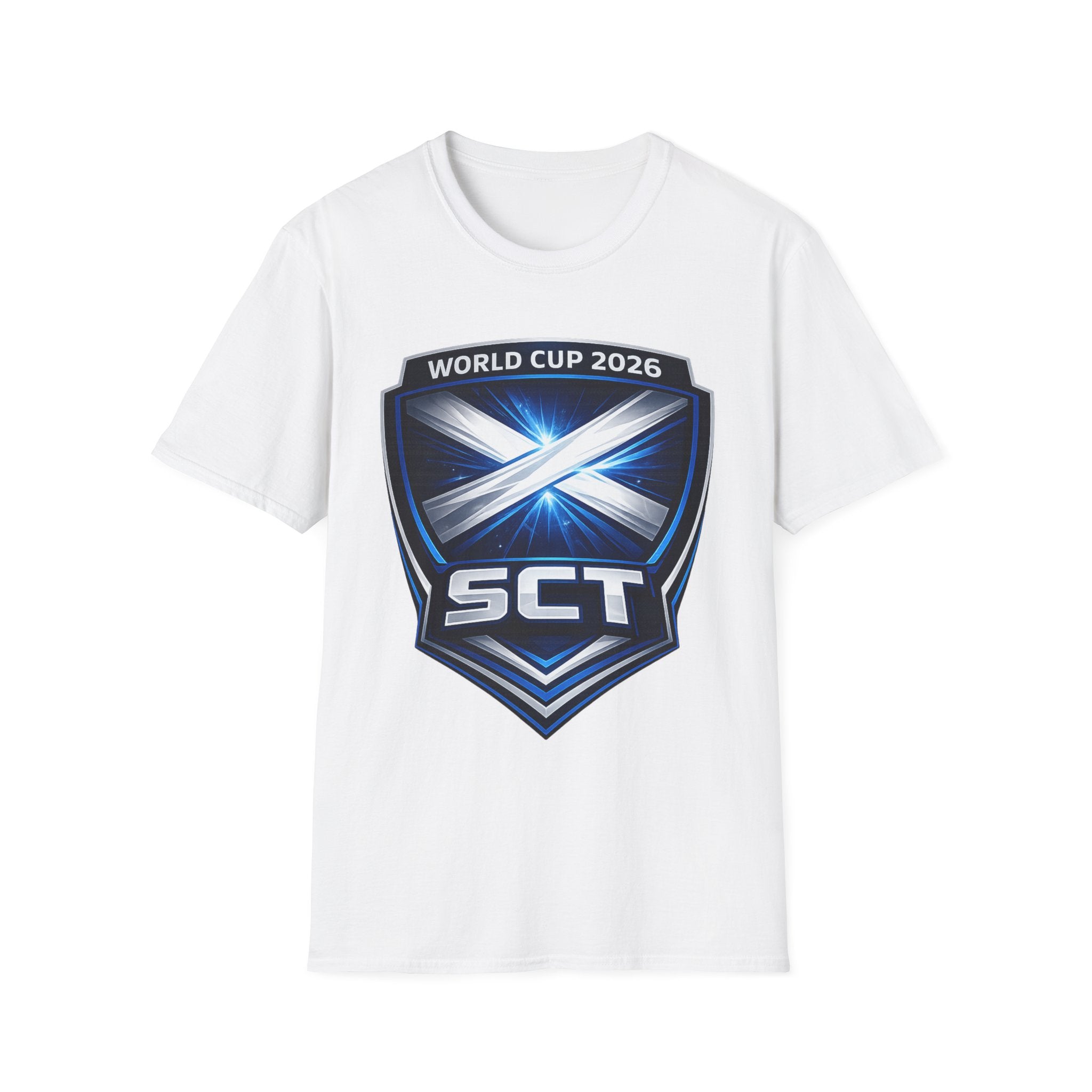 Scotland World Cup 2026 Soccer Shield T-Shirt  — SCT Crest Tee