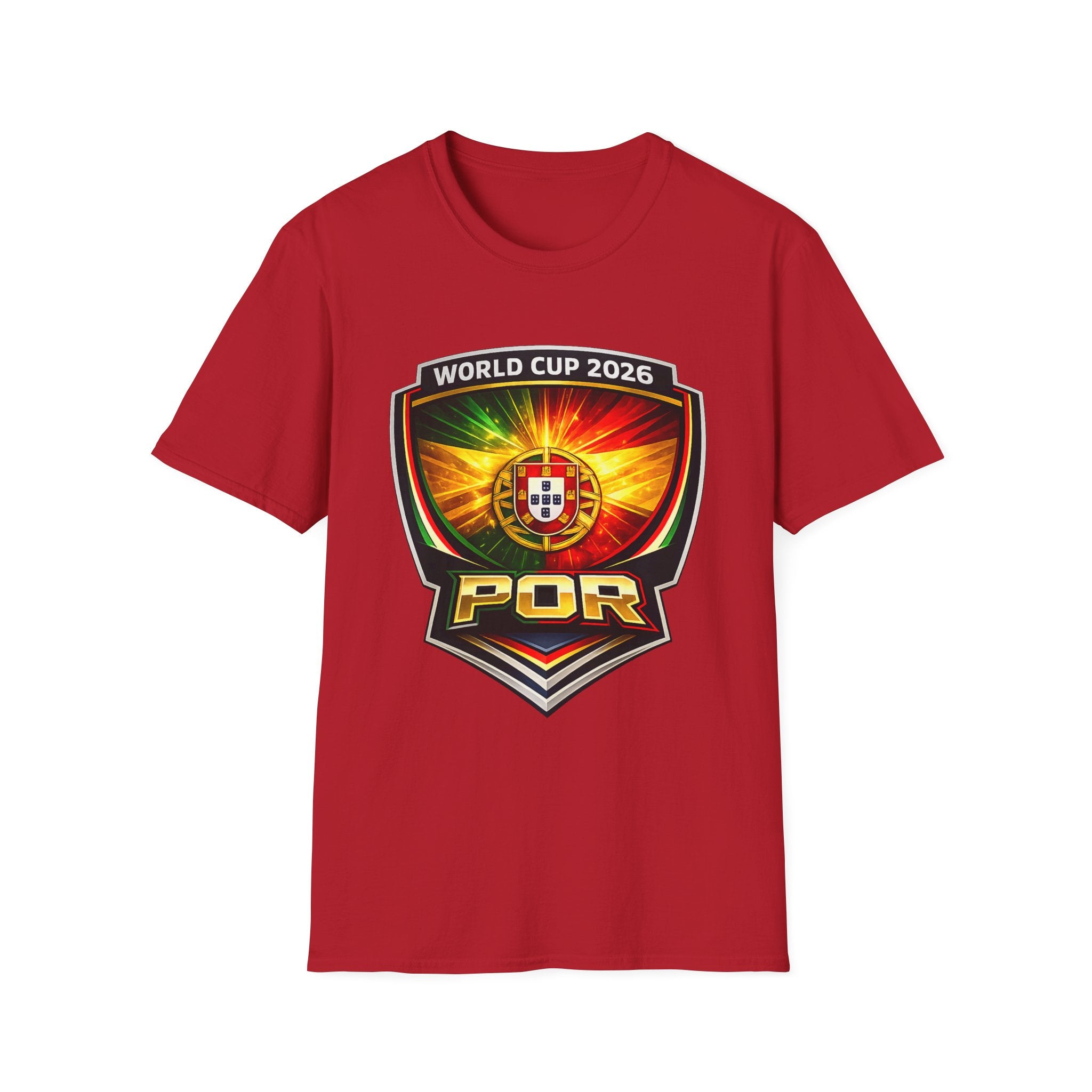 Portugal World Cup 2026 Shield T-Shirt — POR Crest Football Fan Tee