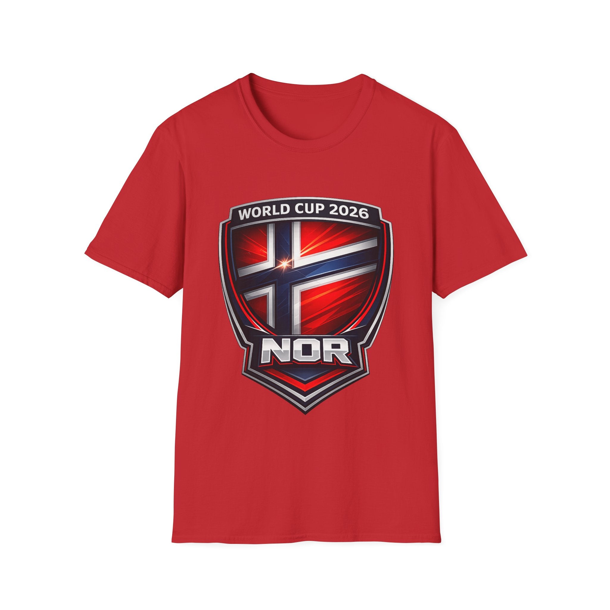 Norway World Cup 2026 Shield T-Shirt – NOR Football Fan Tee