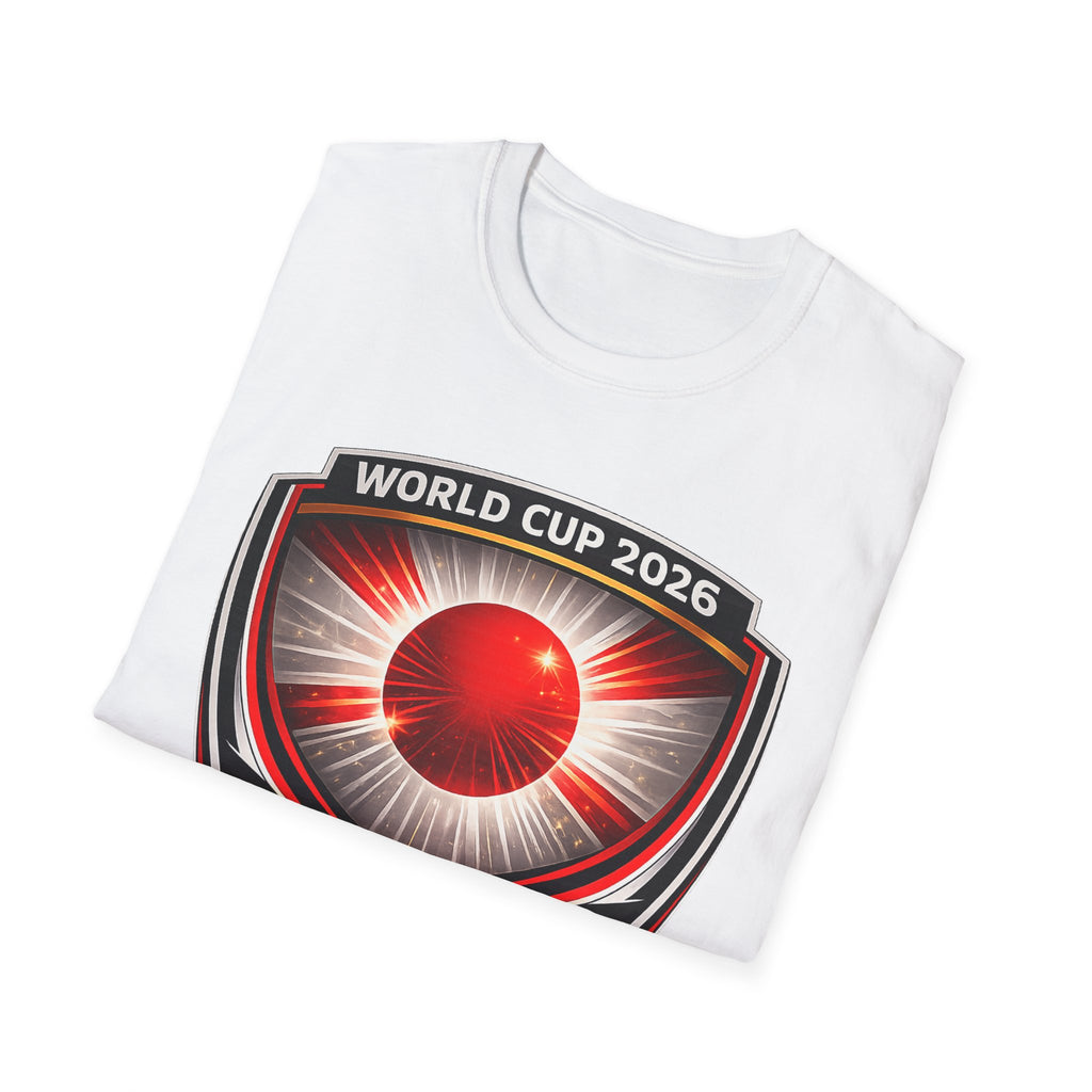 Japan World Cup 2026 Soccer T-Shirt — JPN Crest with Rising Sun Badge
