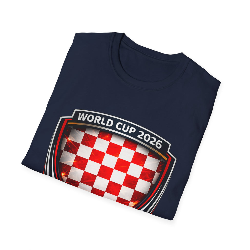 Croatia World Cup 2026 Crest T-Shirt — CRO Soccer Fan Tee