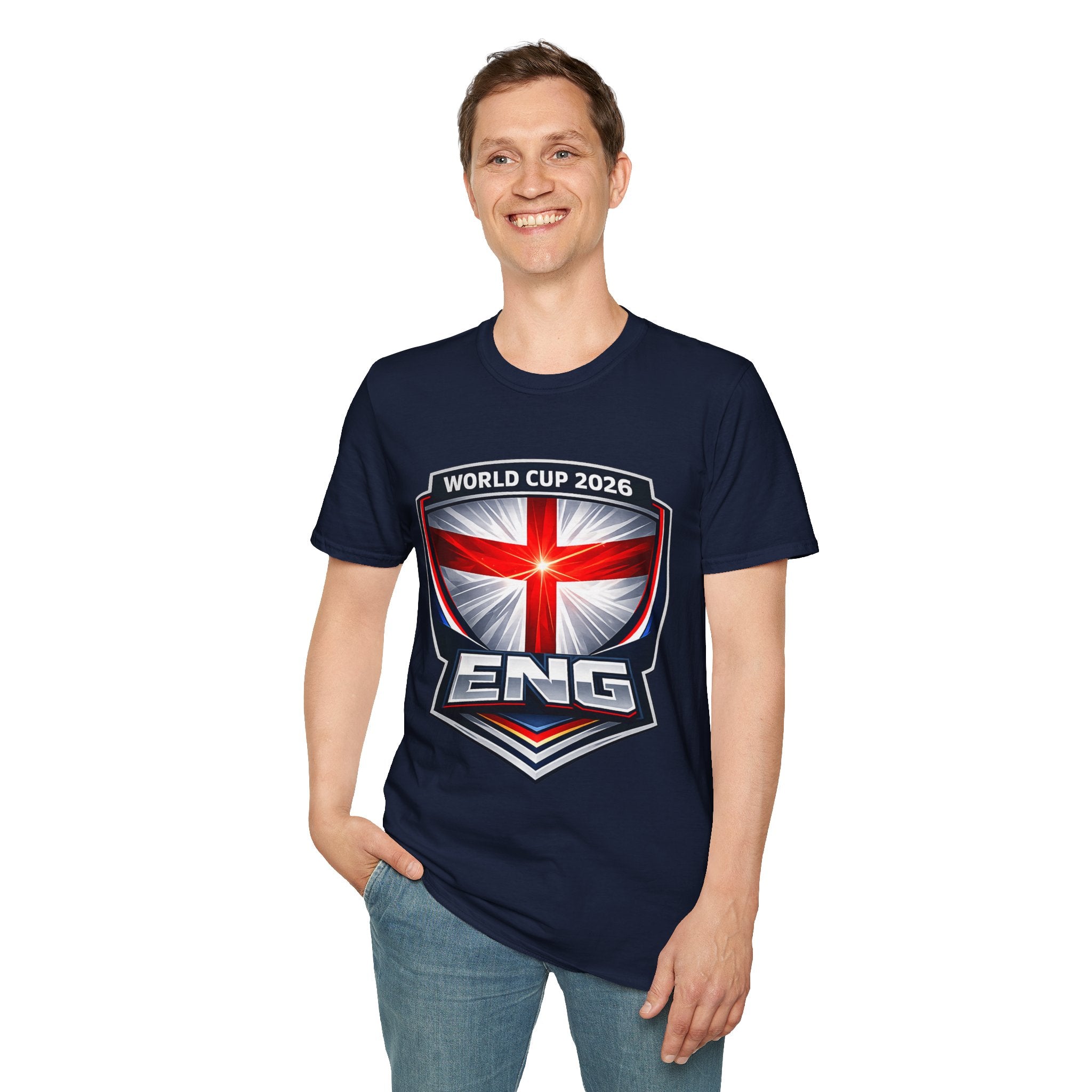 England World Cup 2026 Soccer Shield T-Shirt — ENG Shield Football Soccer Fan Tee