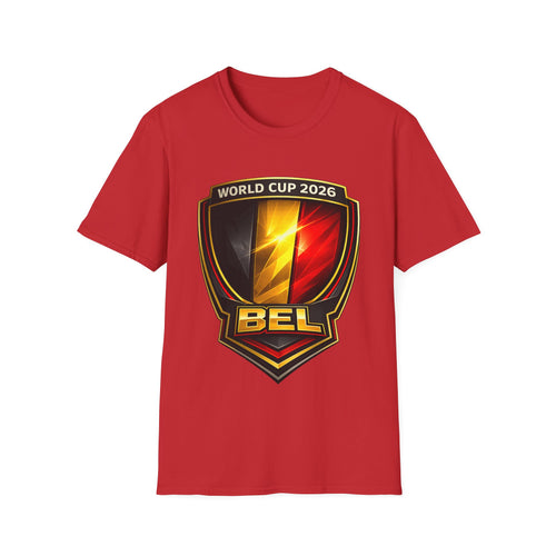 Belgium World Cup 2026 Shield T-Shirt — BEL Football Fan Tee