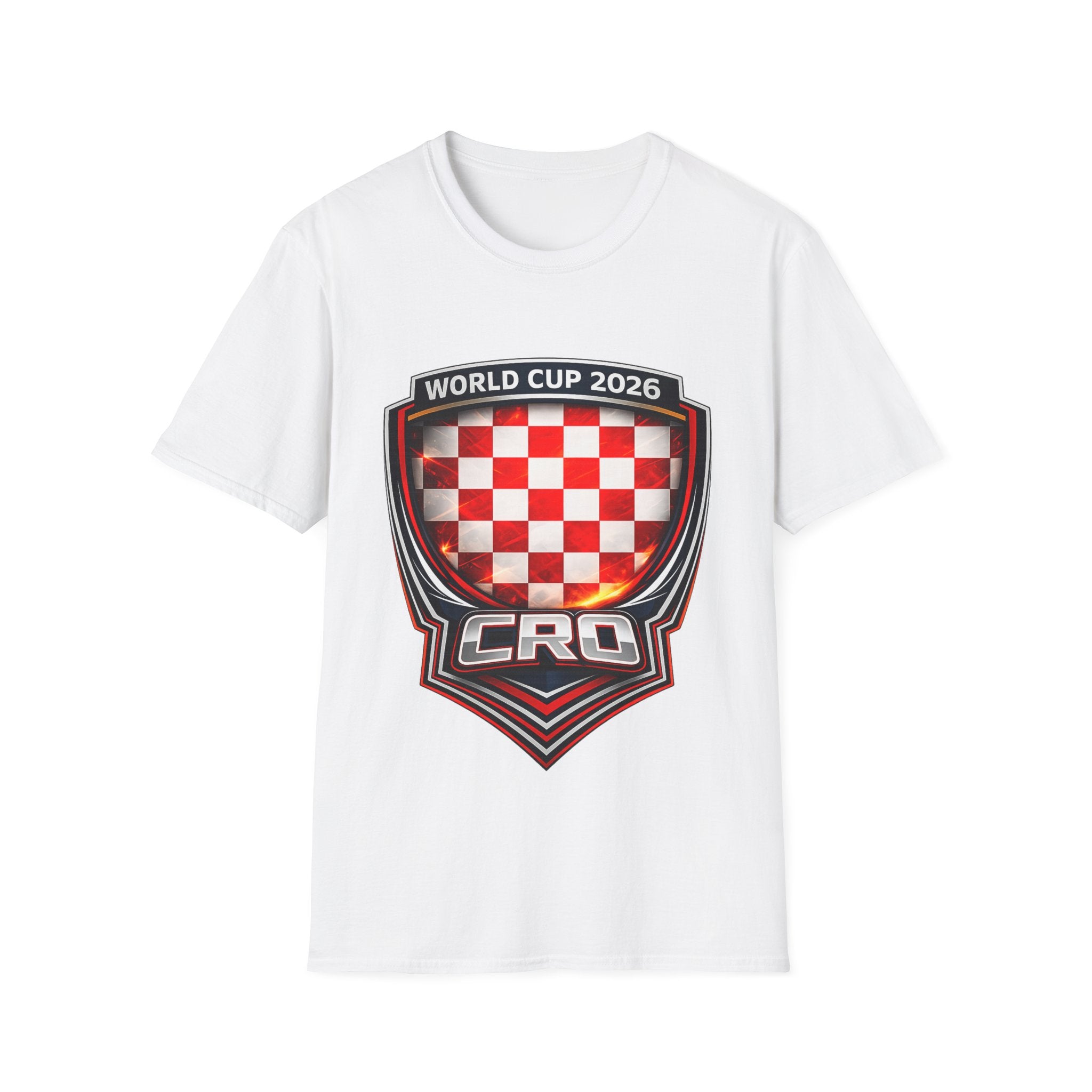 Croatia World Cup 2026 Crest T-Shirt — CRO Soccer Fan Tee