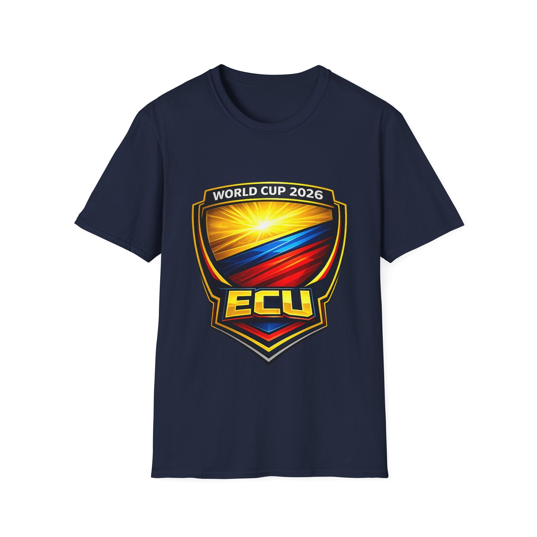 Ecuador World Cup 2026 Soccer T-Shirt — ECU Crest Football Fan Tee