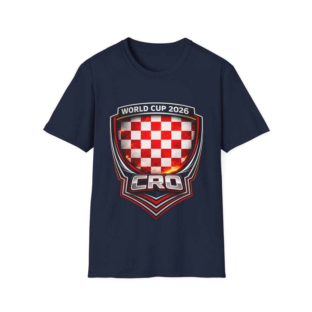 Croatia World Cup 2026 Crest T-Shirt — CRO Soccer Fan Tee