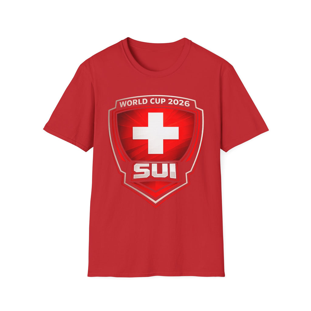 Switzerland World Cup 2026 T-Shirt – SUI Crest Soccer Fan Tee