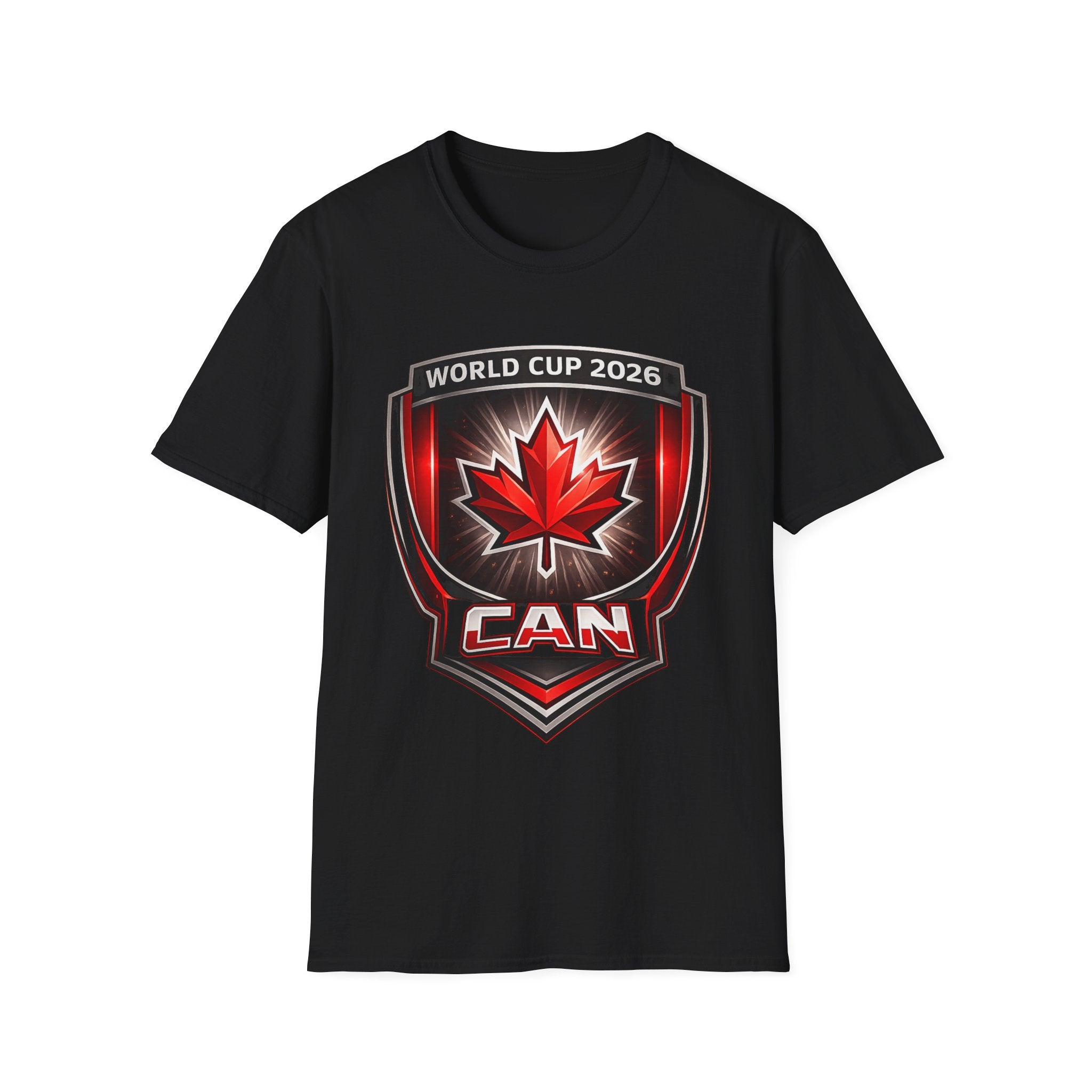 Canada World Cup 2026 Soccer Shield T-Shirt  – CAN Maple Leaf Soccer Badge