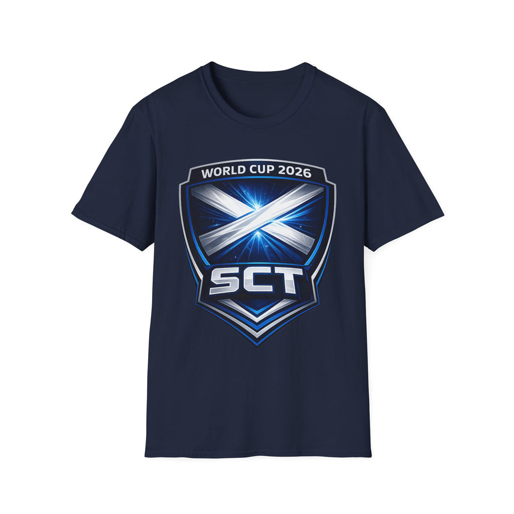 Scotland World Cup 2026 Soccer Shield T-Shirt  — SCT Crest Tee