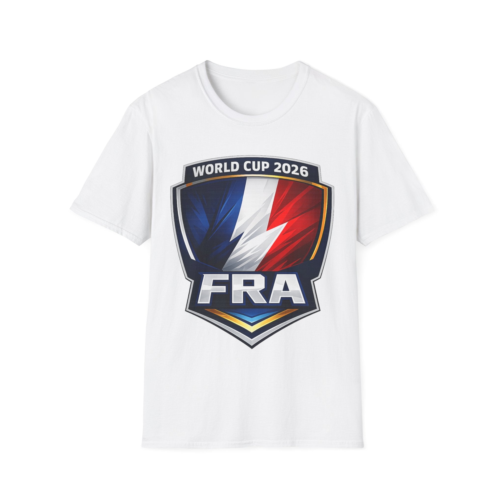 France World Cup 2026 Shield T-Shirt – FRA Tricolor Soccer Tee